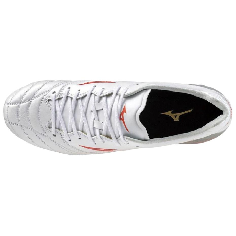 Mizuno Monarcida Neo 3 Comfortable Soft Non-Slip Durable Football Shoes Unisex Football Shoes White Red P1GA242060