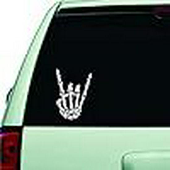 Rock 'n' Roll Hand Gesture Decals - Spirit Stickers for Car, Truck, Jeep Windows