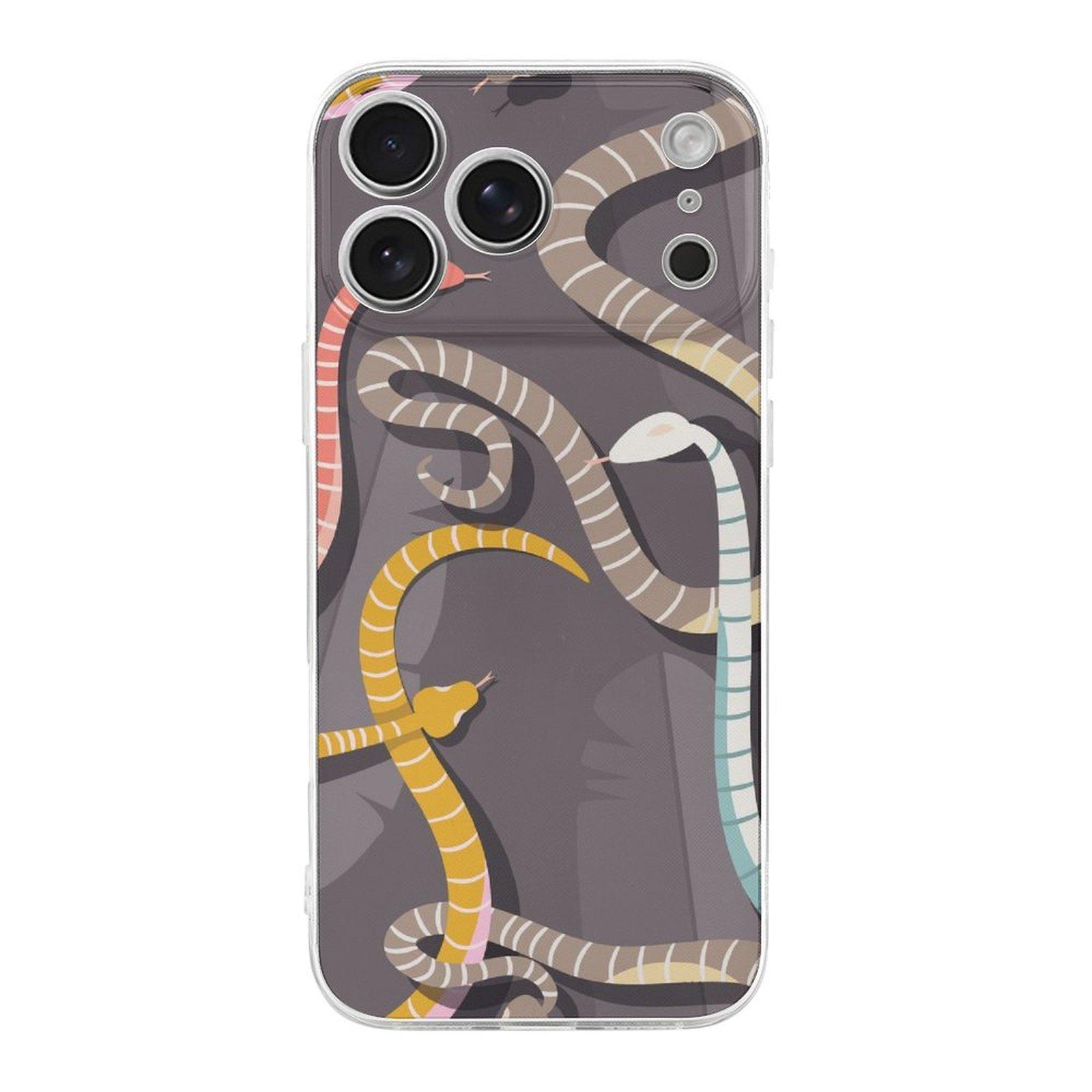 

1 Pack For Iphone 17/17Air/17Pro/17ProMax Crystal TPU Slim Clear Phone Case With Screen Lift, Anti-Slip Grip And Cushion Corners IPHONE-17ProMax белый