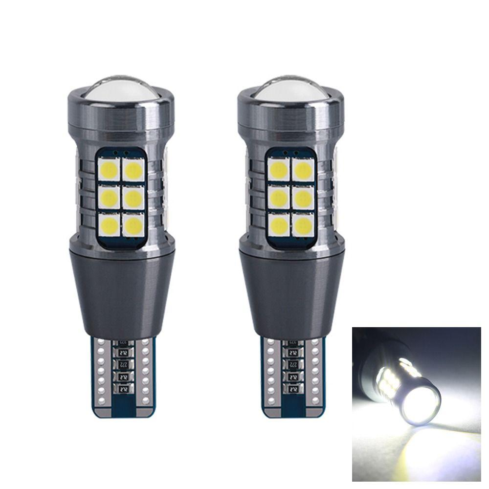 2Pcs New Super Bright Car Tail T15 LED Lights Car Signal Lamp W16W Three Colors Reversing Light