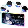 Kawii Anime LED Mousepad HD Print Virtual Idol  Gamers Desk Mat RGB Backlit Non-slip Mouse Pad XXL Keyboard PC Desk Pads