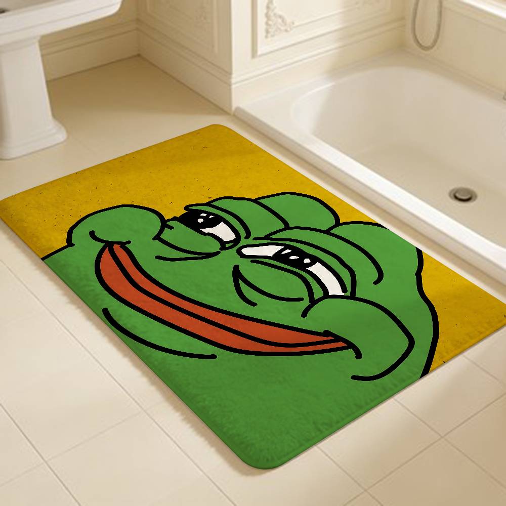 Internet Meme Sad Pepe The Frog Floor Mat INS Style Soft Bedroom Floor House Laundry Room Mat Anti-skid Household Carpets