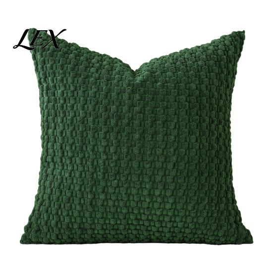 Unique Texture Cushion Cover Solid Color Bubble Pillow Cover, Soft Breathable Throw Case, Modern Minimalist Home Bedroom Pillowcase Decor, Farmhouse