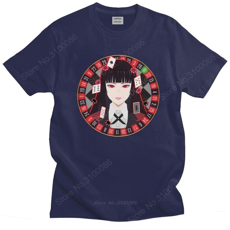 Kakegurui Jabami Yumeko T Shirt Unisex Cotton Japanese Unisexga Compulsive Gambler Tee Tops Short Sleeved Graphic Tshirt Clothes Gift