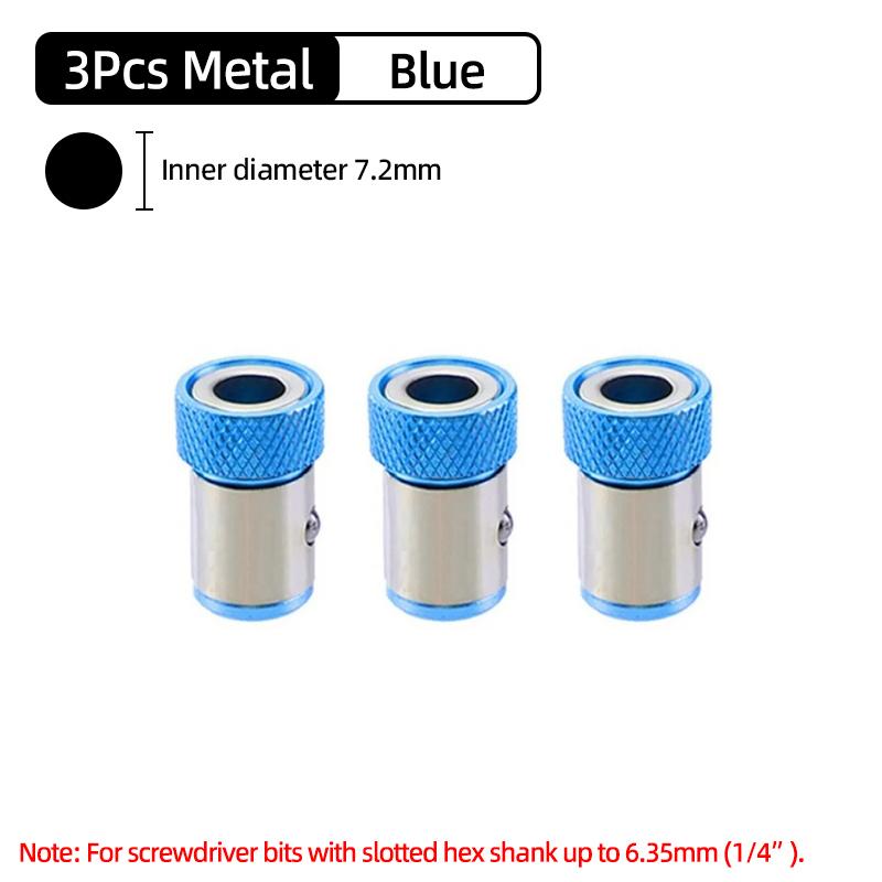 Magnetic Bit Holder Magnetic Ring Strong Magnetizer Demagnetizer Magnet Ring For 1/4 Inch 6.35mm Screwdriver Bit Holder Hand Tools Accessories