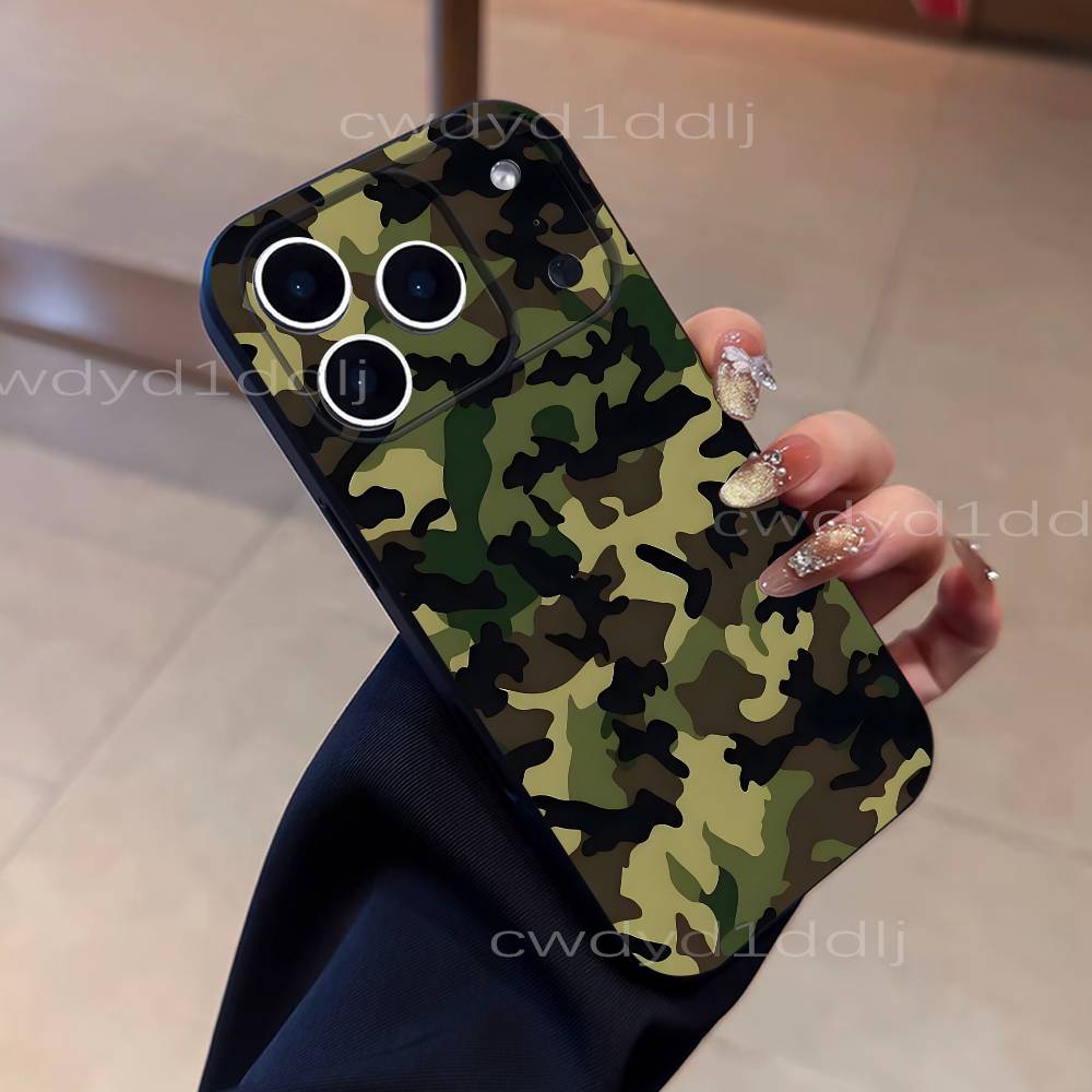 

C-Camouflage Camo Military Army Phone Case For iPhone 17,16,15,11,12,14,13 Pro Max Mini XS,XR,7 Plus 16E Air Soft Covers Fundas iPhone13