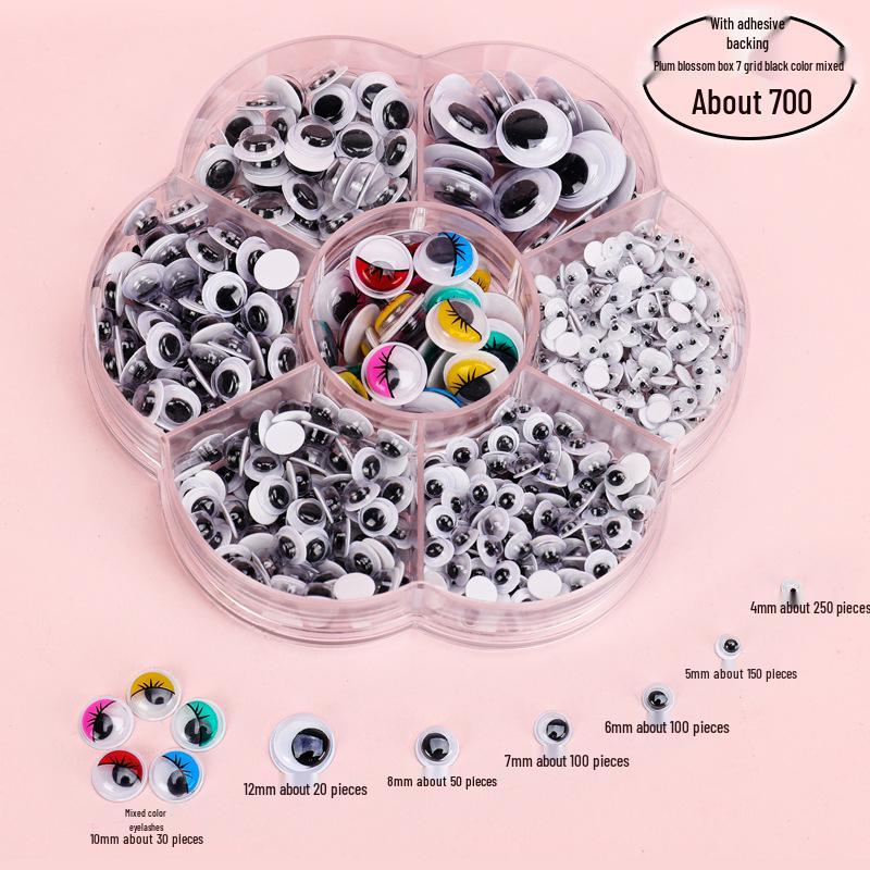DIY Kindergarten Animal Eye Stickers – Plastic Fake Eyeballs for Craft Activities