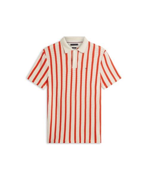 TOMMY HILFIGER Open Knit Relaxed Fit Polo Shirt (T12G3Kpn380Mt10Do)