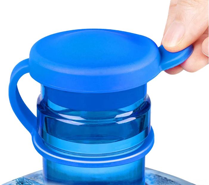 

Reusable Bottle Plug Cap for 5 Gallon Water Jug Non-Spill Anti Splash Peel with Inner Plug Water Bottle Silicone Cover Jugs Cap