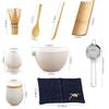 9PCS Matcha Tea Set Whisk Japanese Matcha Tea Whisk Set Holder for Tea Lovers Tea-Making Tools Kitchen Accessories Ceramic Gift