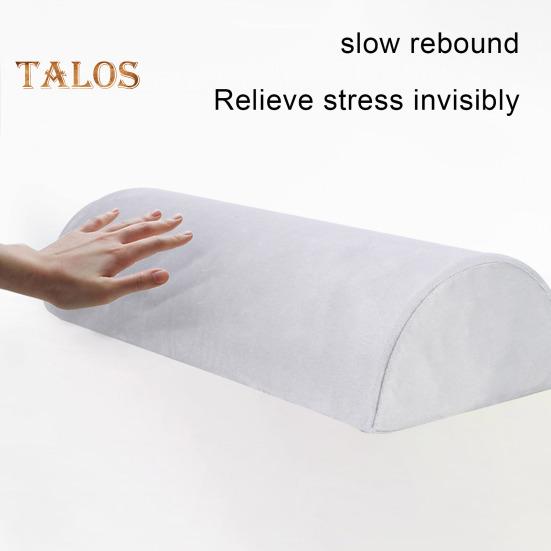Almohada de media luna para piernas, espalda y rodillas, almohada de espuma viscoelástica debajo de las rodillas con funda lavable a máquina para mayor comodidad en los tobillos y los pies.