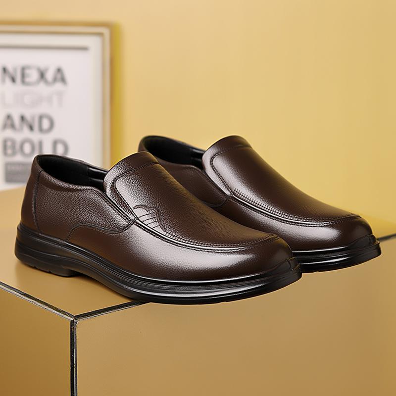 Fashion Handmade Leather Driving Shoes Slip-on Mens Loafers Soft Casual Shoes Black Brown Male Business Footwear Moccasins Walking Shoes