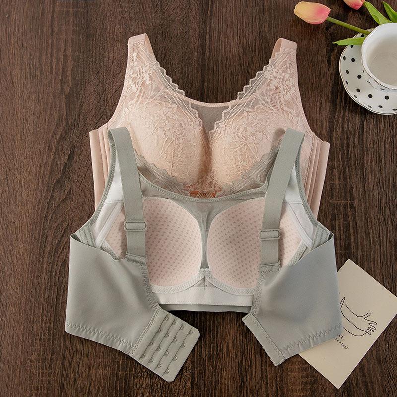 Large Size Bra, Paper Cup, Large Chest, Small Collection, Anti-sagging Adjustment Type, No Steel Ring Bra