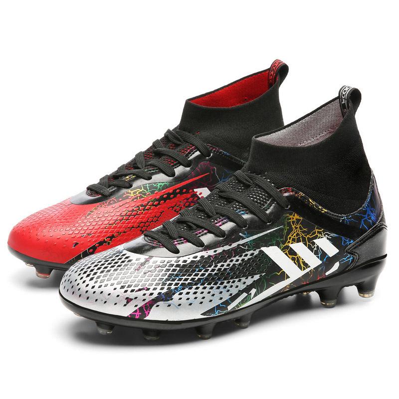 New high-top football shoes, men's AG long nails artificial turf TF broken nails training children's men's and women's sneakers
