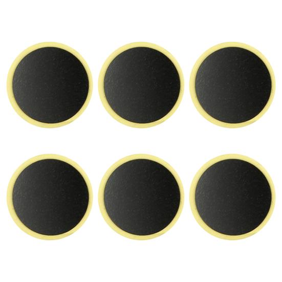 

6 шт. заплатки для велосипедных шин без клея, быстросохнущие, с гладкой поверхностью, резиновые, с сильным клеем, заплатки для велосипедных камер без клея, инструмент для ремонта велосипеда XS Round