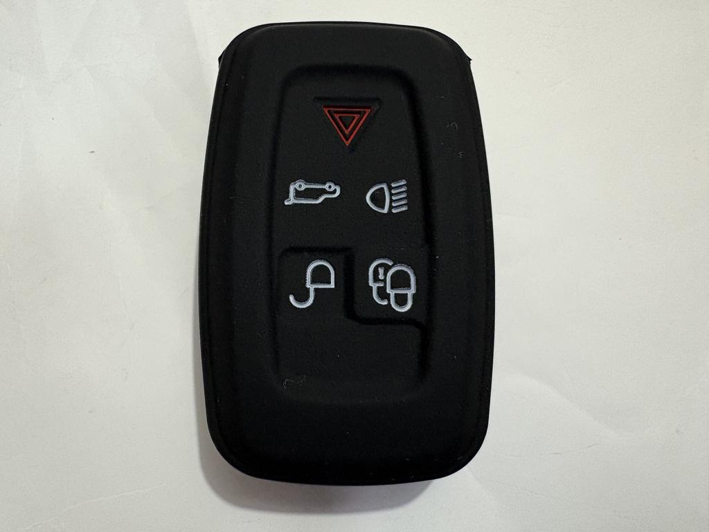 Custodia per Chiave Auto in Silicone a 5 Pulsanti Keyless per Land Rover Discovery 4 Range Rover Sport Vouge 2009 2010 2011 2012 Copri Telecomando Vuoto