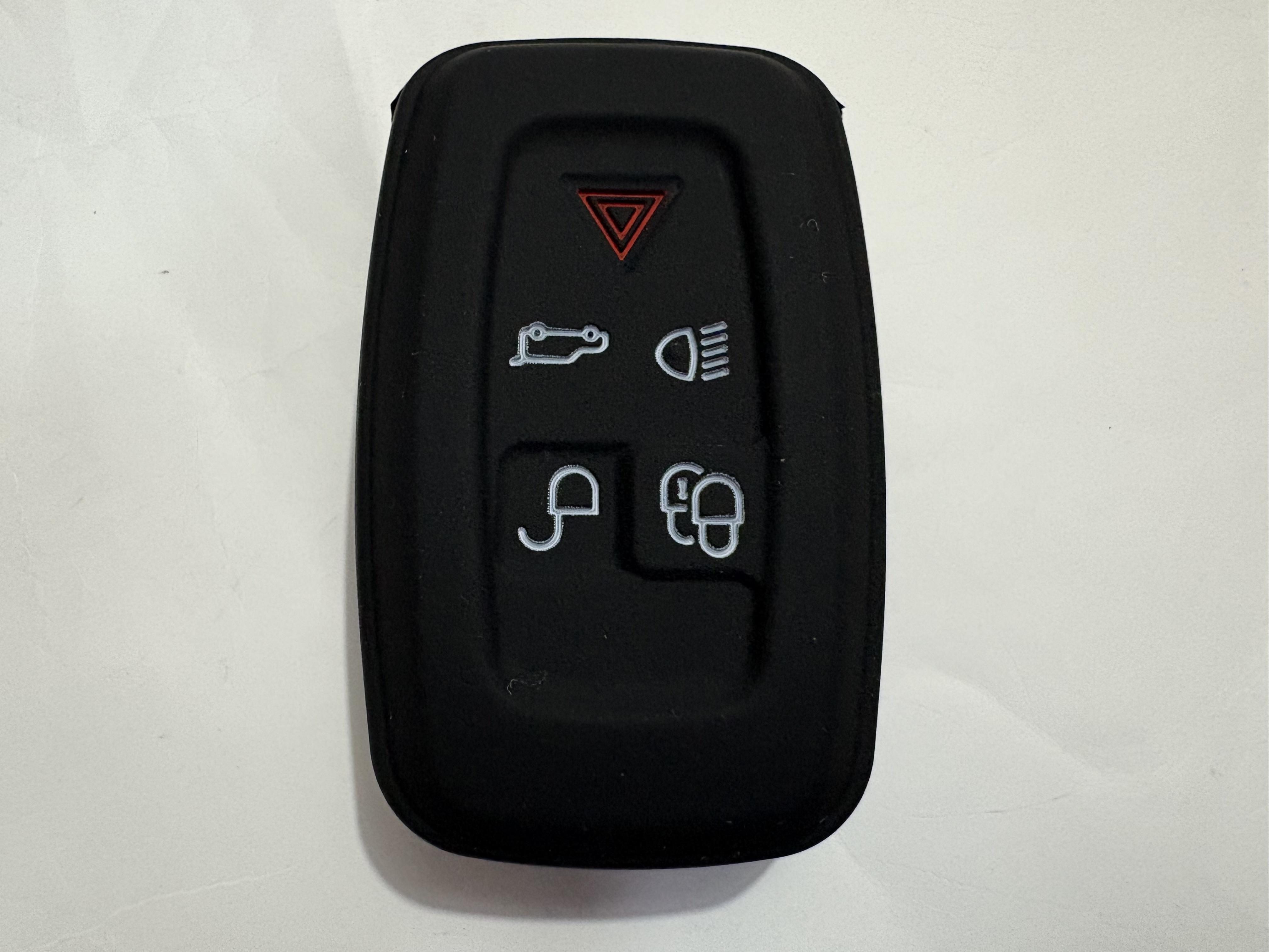 

5 Buttons Silicone Car Key Case Keyless For Land Rover Discovery 4 Range Rover Sport Vouge 2009 2010 2011 2012 Fob Cover Blank чорний