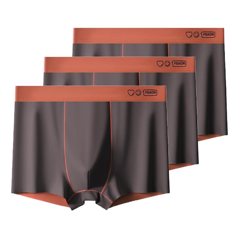 3pcs Men's Panties Antibacterial Boxershorts for men Comfortable Boxer Briefs Thin Section For Youth Underpants L XL XXL 3XL 4XL