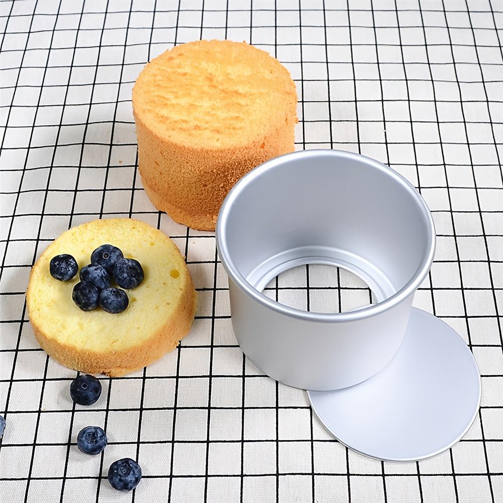1 Pcs Non-Stick 2-Inch Round Mini Cake Pan with Removable Bottom - Perfect for Cheesecakes, Bread, Pizza, Chiffon, and Fondant - DIY Cooking Tool