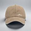 New Vintage Washed Mountain Pattern Baseball Cap Casual Adjustable Streetwear Outdoor Hat