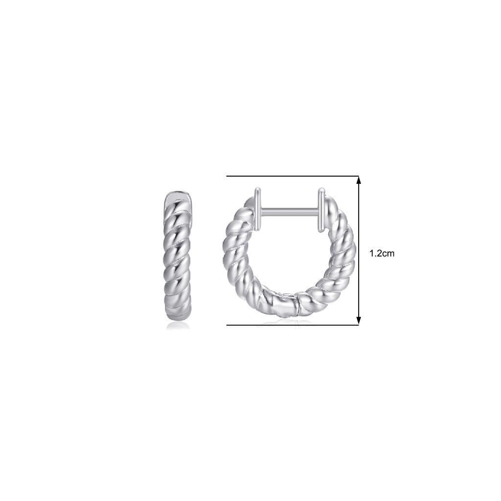 2024 New Smooth Metal Chunky Hoop Earrings for Women Fashion Gold Color Round Circle Hoops Girls Statement Earrings Punk Jewelry