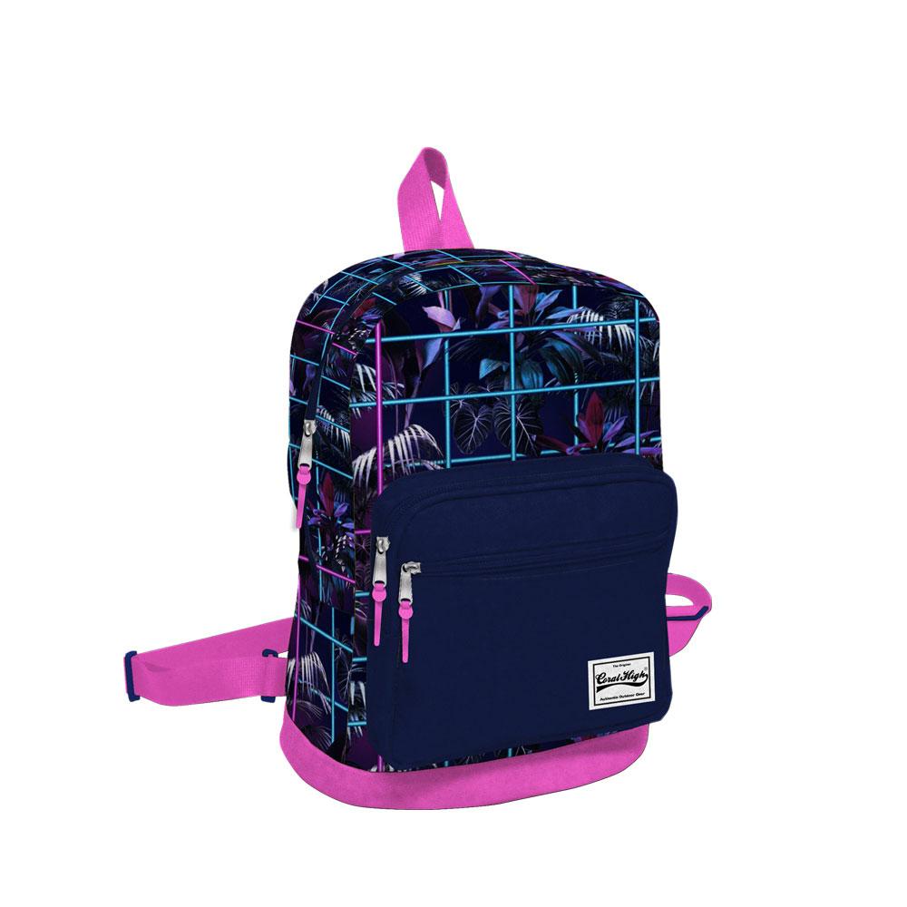 

Coral High Üç Bölmeli Lacivert Desenli Mini Sırt Çantası 14159