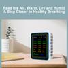 WiFi 12 In 1 Air Quality Detector Carbon Dioxide Detector with Time Date Display AQI PM2.5 PM10