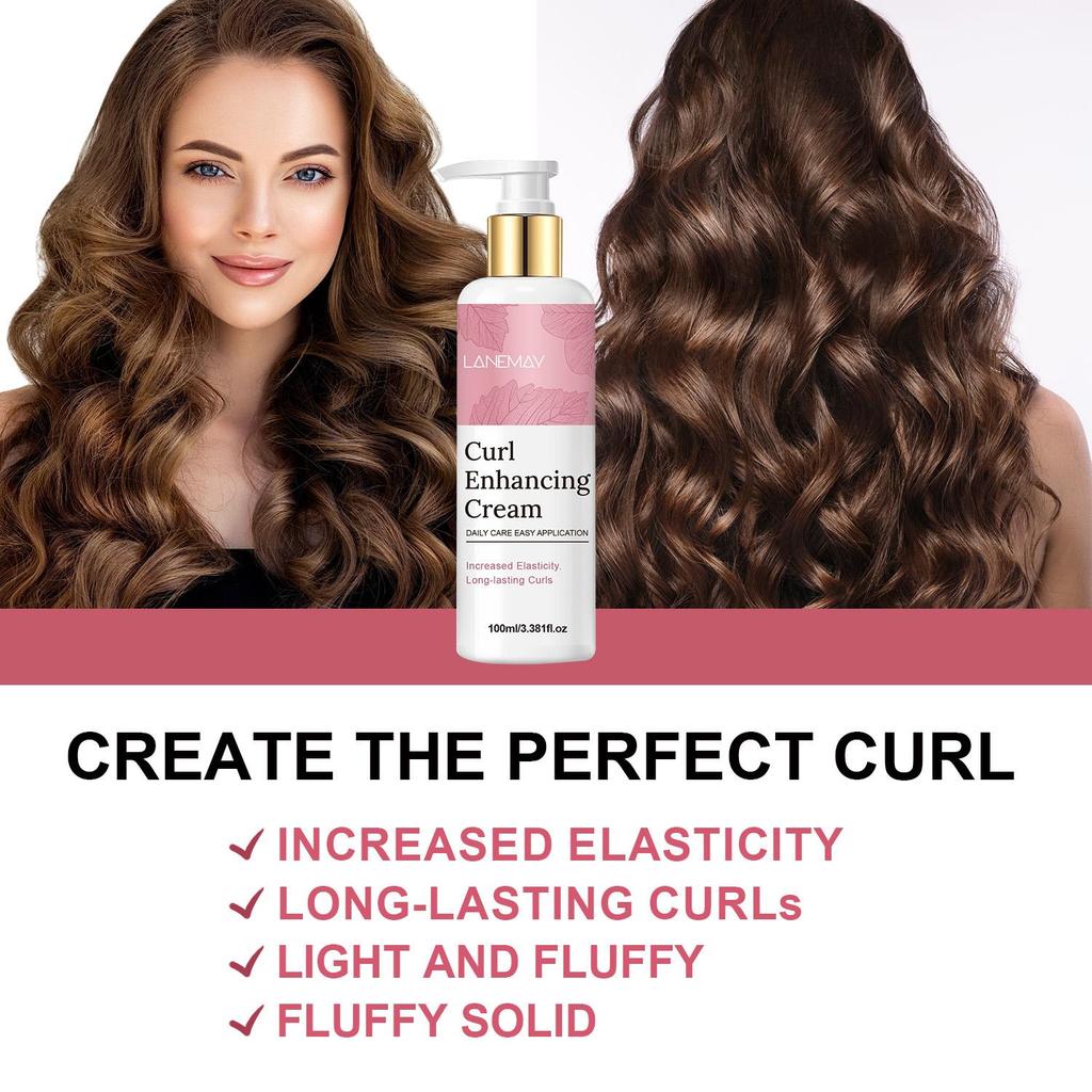 Curl Enhancing Cream-Long lastiing Curl Hair Enhancing And Nourishing-Suitable For All Hair Types, 100ml