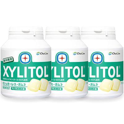 Oral Care Xylitol Gum Bottle 90 Pieces Apple Mint