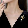 Harvest Wheat Ear Pin - Elegant and Graceful Crystal Brooch with Small Design Touch - Uncommon Pin for Special Occasions