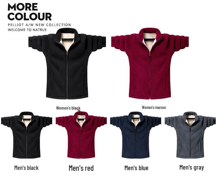 Neue Herbst/Winter Fleecejacke: Kuschelig, Locker geschnitten für Paare, Outdoor-verdickt, Herren-Sweatshirt