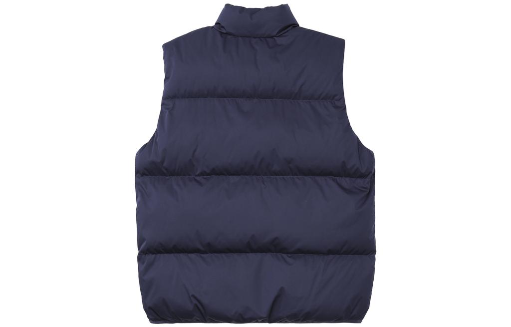 Nike Men's Logo Stand Collar Puffer Vest Navy Blue FB7374-410