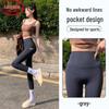 Langsha Women's Pocket Slim Fit Sports Yoga Stirrup Leggings