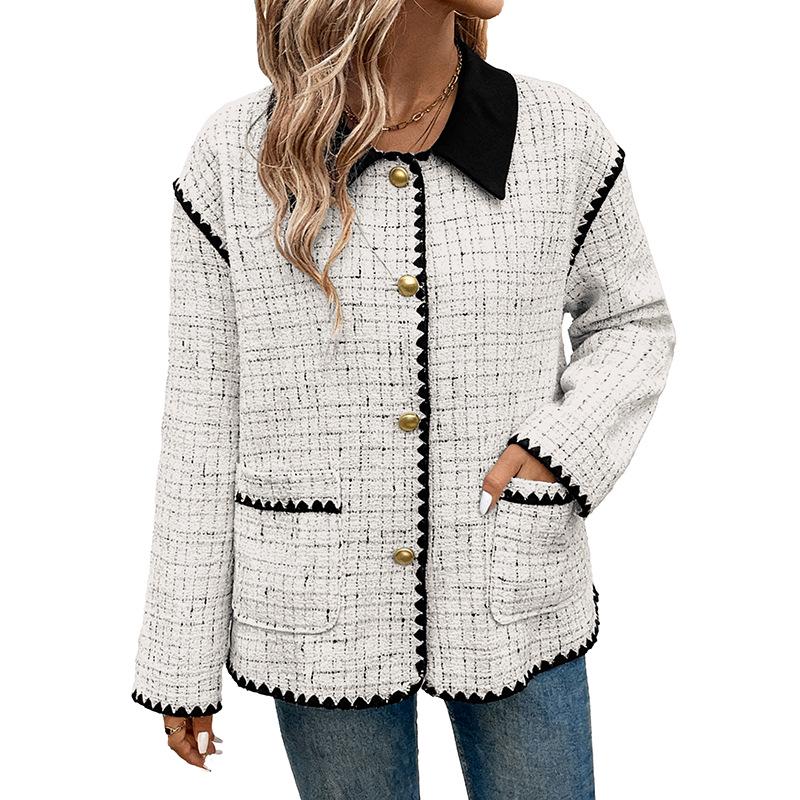 2026 Spring Women's Versatile Lapel Cardigan Jacket
