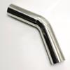 Stainless steel non-standard exhaust 45 degree elbow 70mm extended and 200mm extended at both end exhaust bend