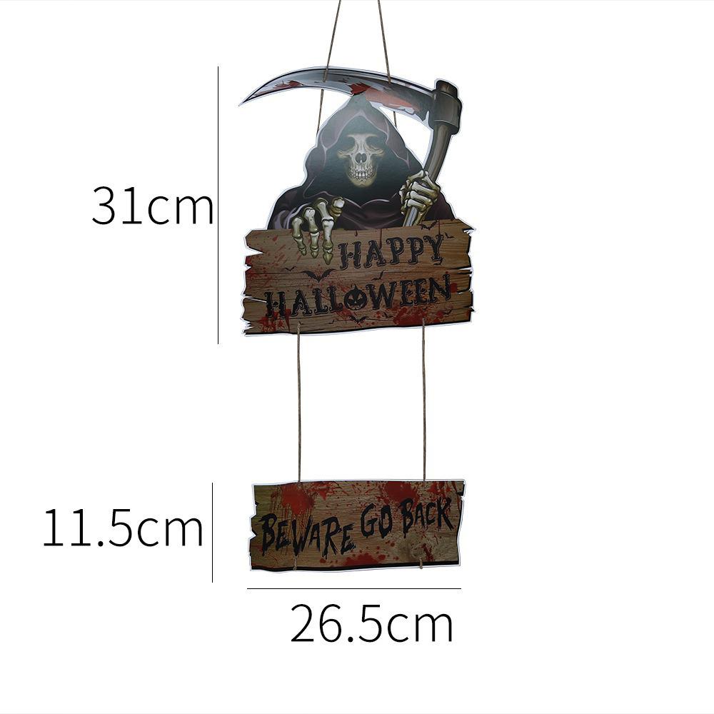 Halloween Pumpkin & Spider Banner - Festive Paper Hanging Decorations