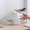 1PC Desktop Storage Box Cosmetics Storage And Office Stationery Storage Cabinet Can Be Stacked And Combined For Drawer Storage