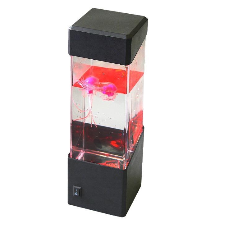 Volcano Jellyfish Lamp: Flashing Night Light Electronic Fish Tank and Healing Aquarium
