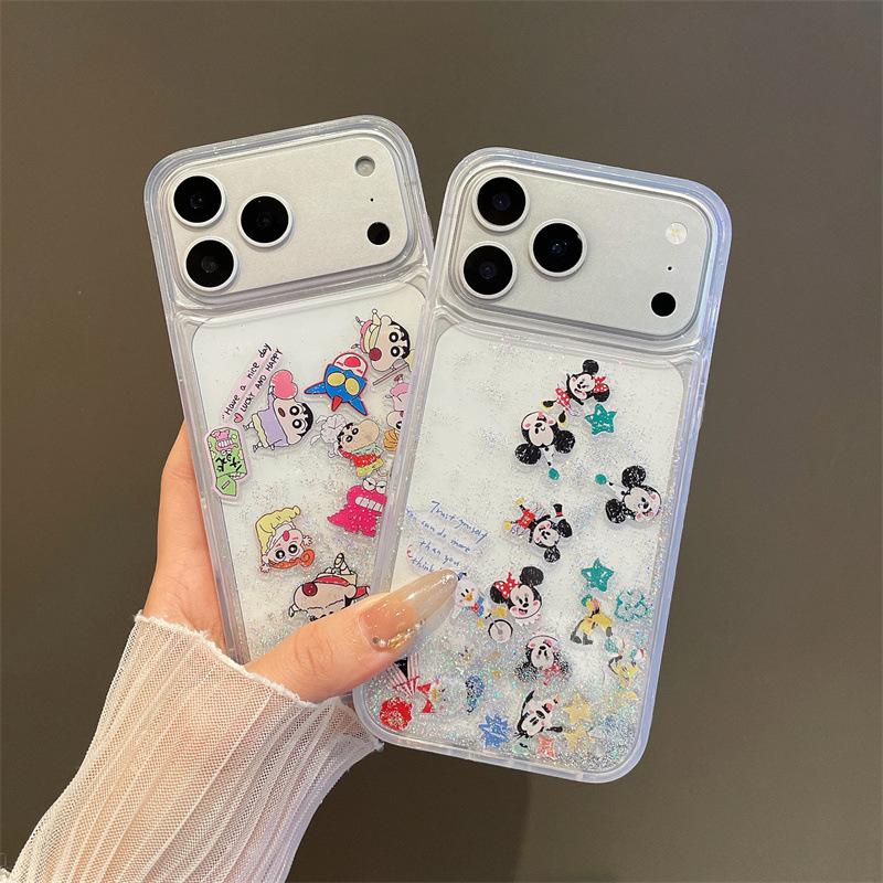 Quicksand Slider Collection Cartoon Xiaoxin Applies Apple 17promax Phone Case iPhone16 Fun 15/14