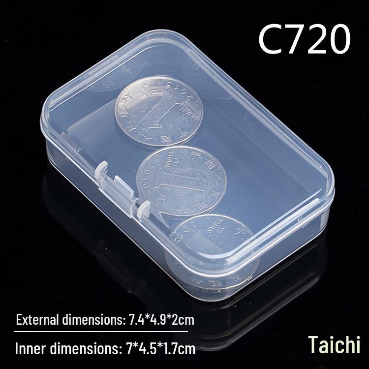 Şeffaf Dikdörtgen PP Plastik Saklama Kutusu, Parça Paketleme İçin Küçük Kare Kap