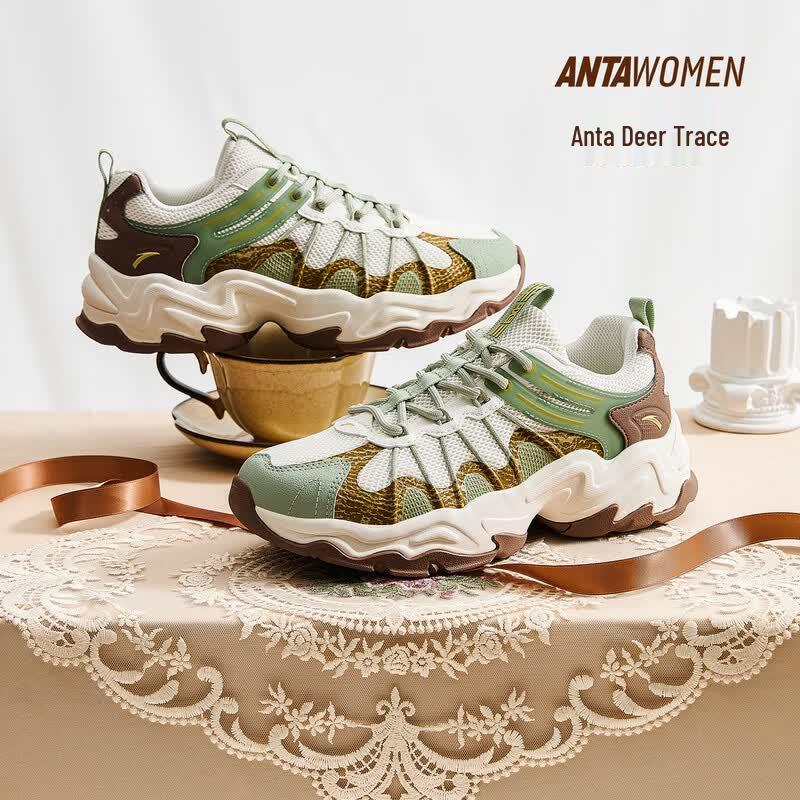 Anta  Deer Trail  Women s Chunky Platform Casual Sneakers US 5