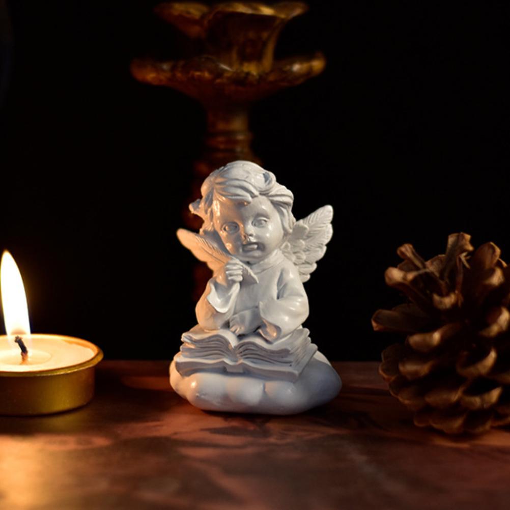 Resin Angel Garden Figurine Statue Fairy Angel Sculpture Home Decoration