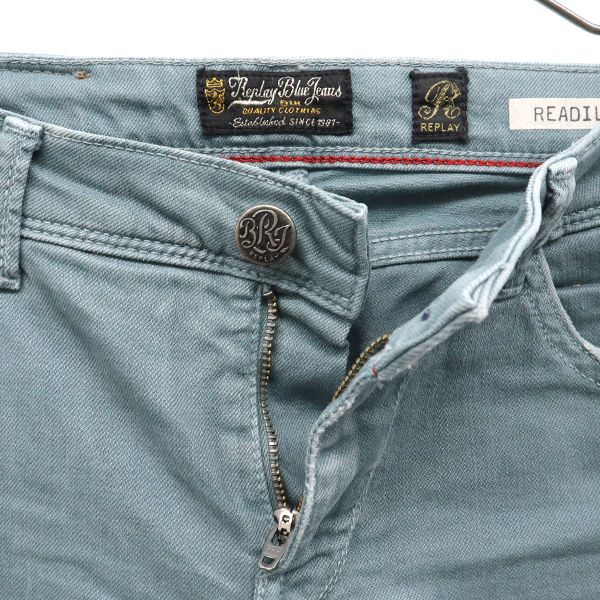 REPLAY One point logo embroidery Skinny denim pants W25 Blue jeans Women Used