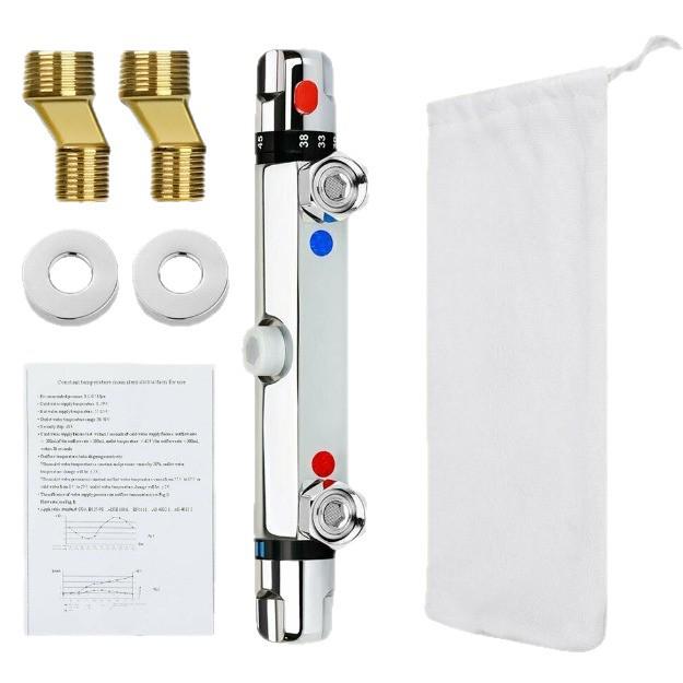 Thermostatic Solar Water Heater Valve: Cold/Hot Shower Mixer & Faucet