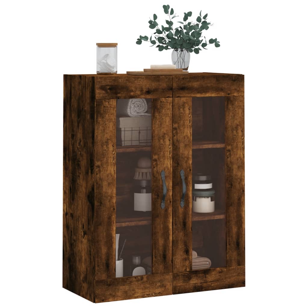 Wall Cabinet Smoked Oak 69.5 x 34 x 90 cm Particleboard