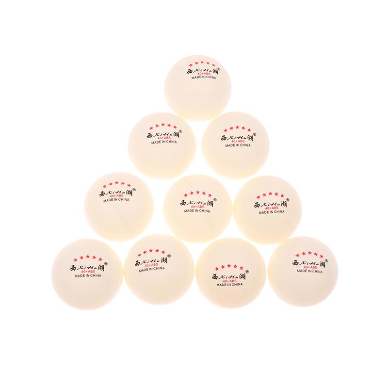 

10Pcs High Standard 5 Star Table Tennis Balls 40+ Abs Ping Pong Balls For Club Training And Amateur Competition Training Balls белый