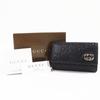 Excellent GUCCI Key Holder  Guccissima Interlocking G 6-row Black Leather Mens 181680 Used