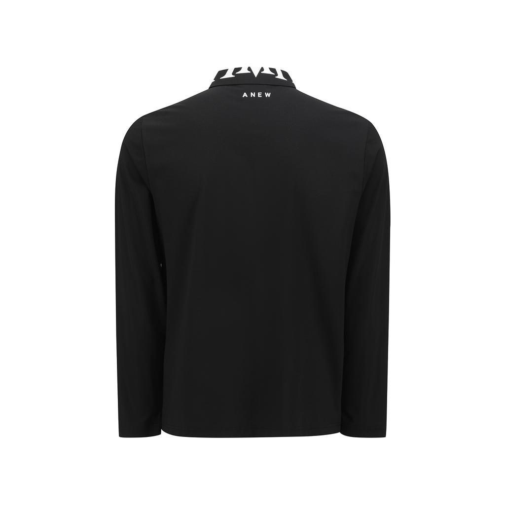 ANEW GOLF Men Collar Point Long T-Shirt_Bk