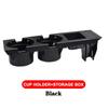 Car Center Console Water Cup Holder Beverage Bottle Holder Coin Tray For Bmw 3 Series E46 318I 320I 98-06 51168217953 Black