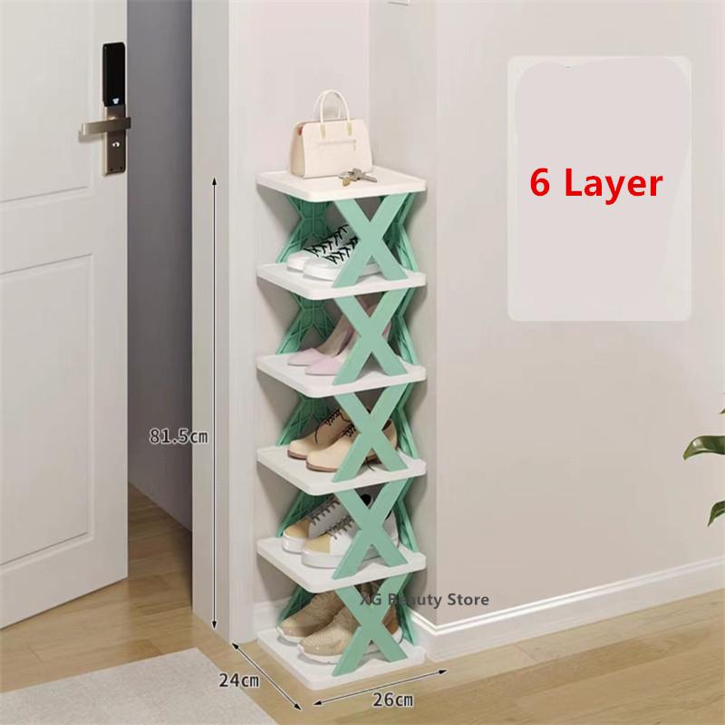 5/6/7/8/9 Layer Detachable Shoe Racks Storage Organizer Family Household Rack Multi Layer Shoes Shelf Color Cabinet Shoes Racks